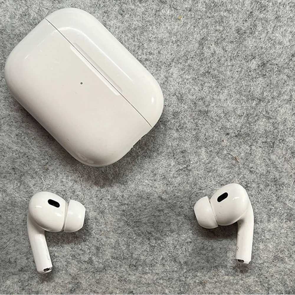 Wireless White Earbuds with Charging Case